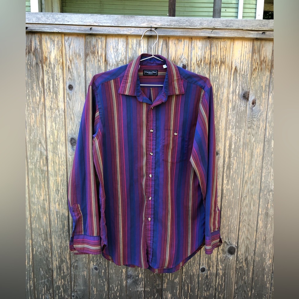 Christian Dior striped button up